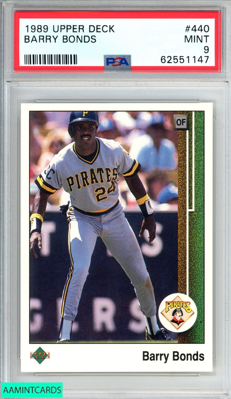 1989 UPPER DECK BARRY BONDS #440 PITTSBURGH PIRATES PSA 9 MINT