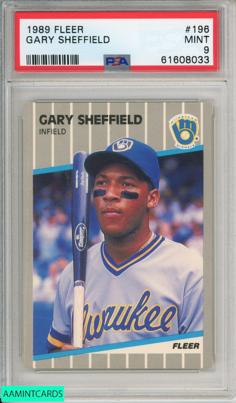 Vintage 1989 UPPER DECK Baseball Card #13 GARY SHEFFIELD Milwaukee Brewers