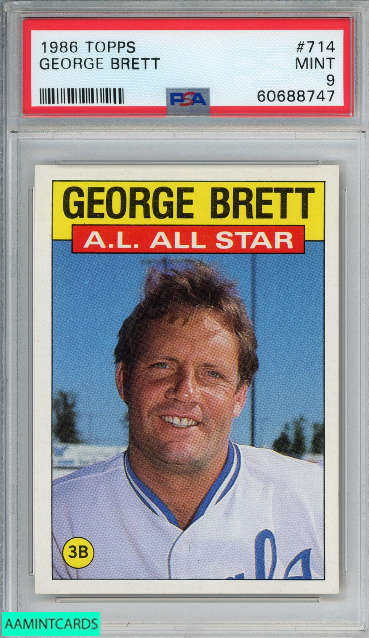 GEORGE BRETT 1986 Topps Baseball Card Kansas City Royals 