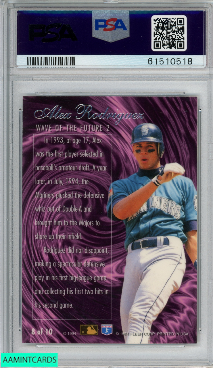  1994 Fleer Flair Baseball #340 Alex Rodriguez Rookie