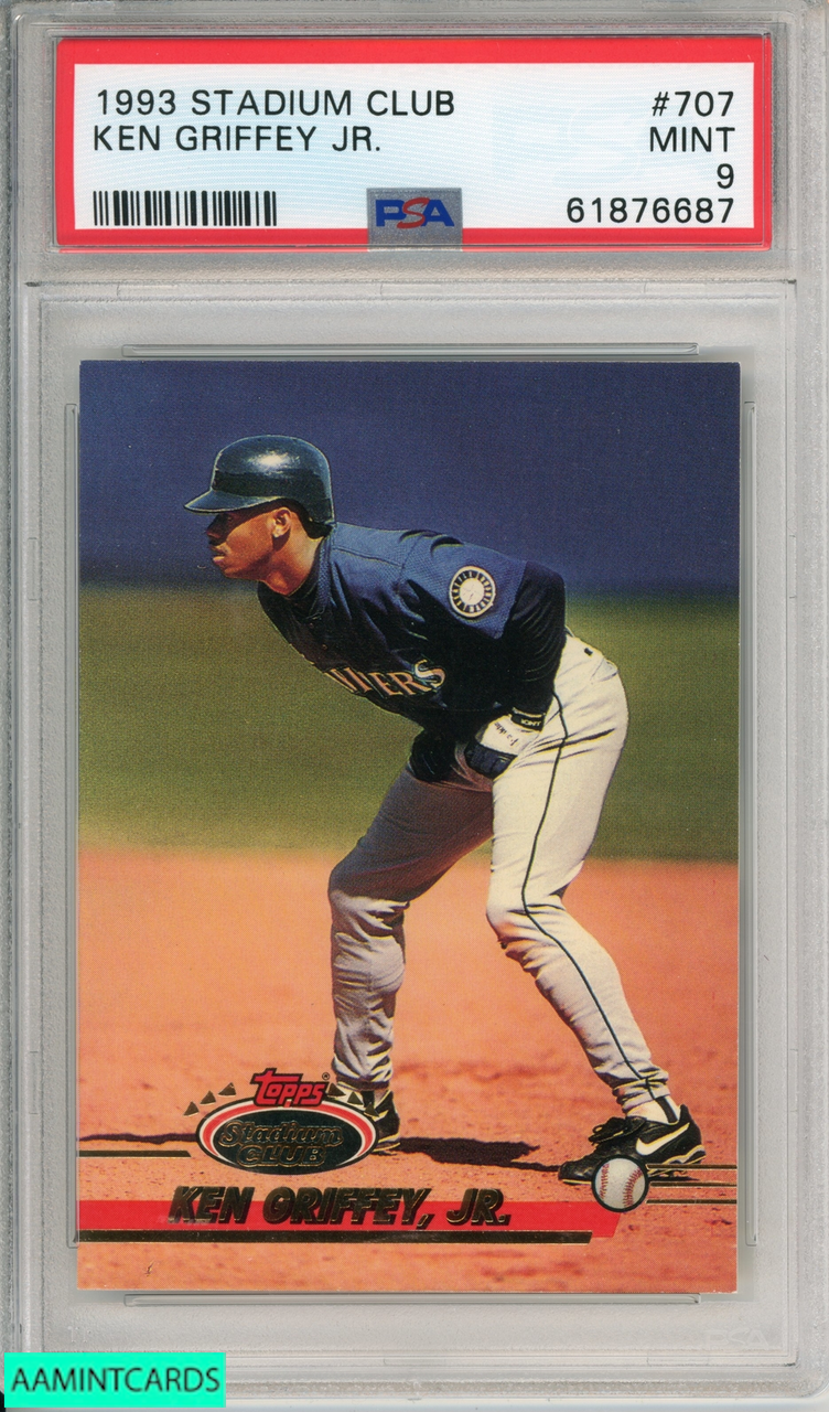 1993 STADIUM CLUB KEN GRIFFEY JR #707 SEATTLE MARINERS HOF PSA 9