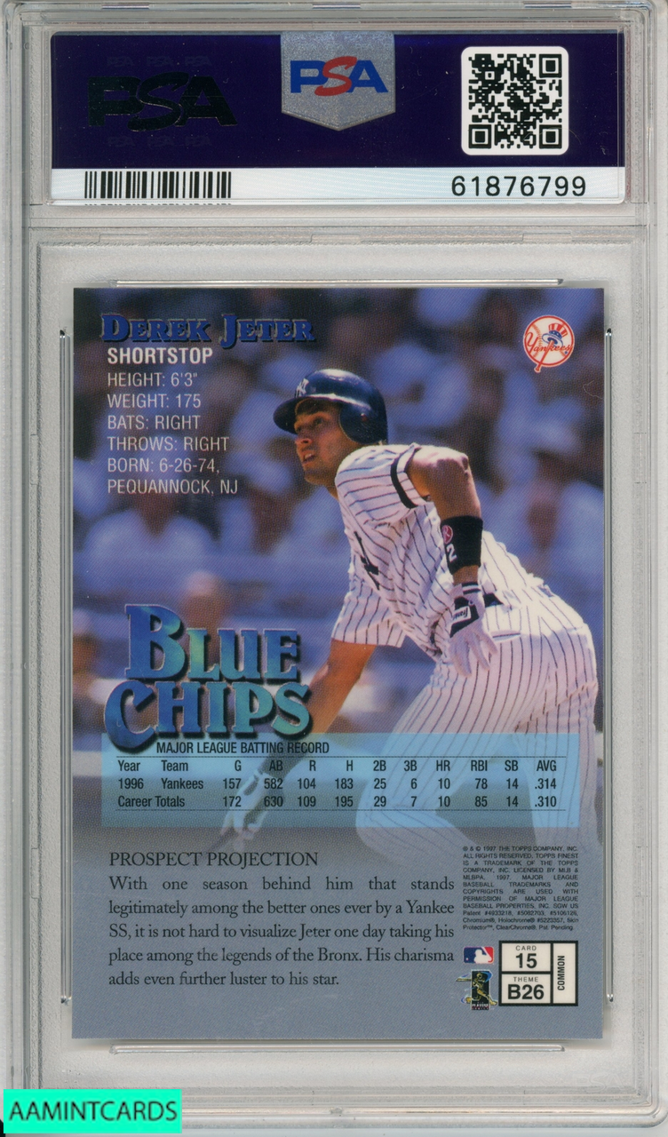 Derek Jeter 1998 Finest #92