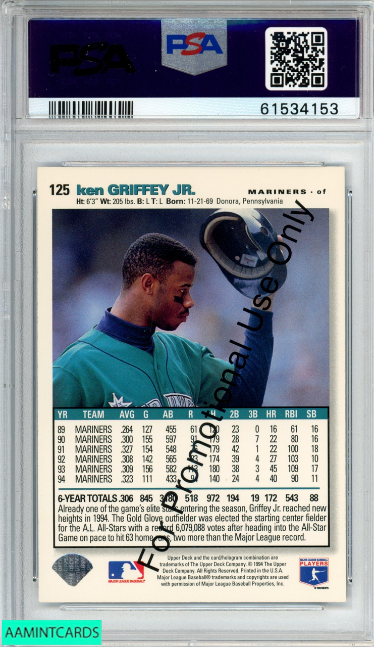  1995 Upper Deck SP Baseball Card #190 Ken Griffey Jr