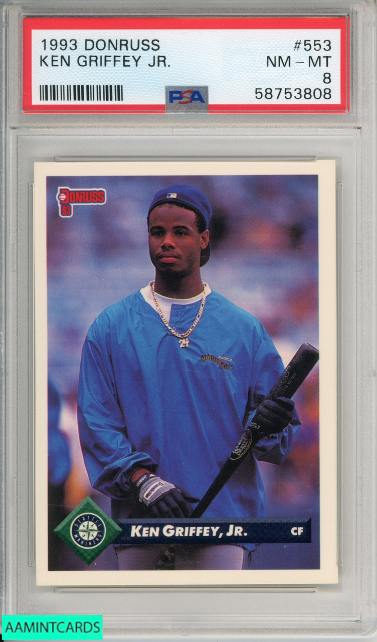 1989 Donruss Rookies #3 Ken Griffey Jr. Seattle Mariners PSA 8 NM