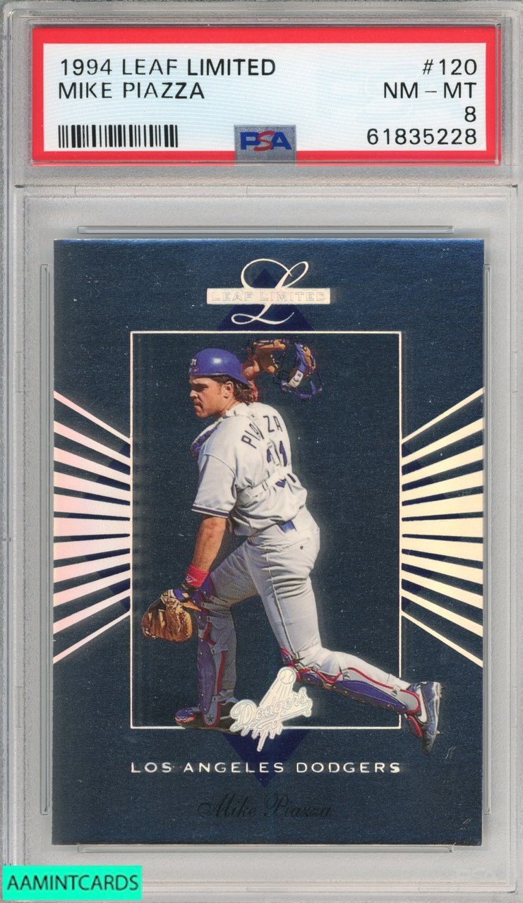 1994 LEAF LIMITED MIKE PIAZZA #120 LOS ANGELES DODGERS HOF PSA 8