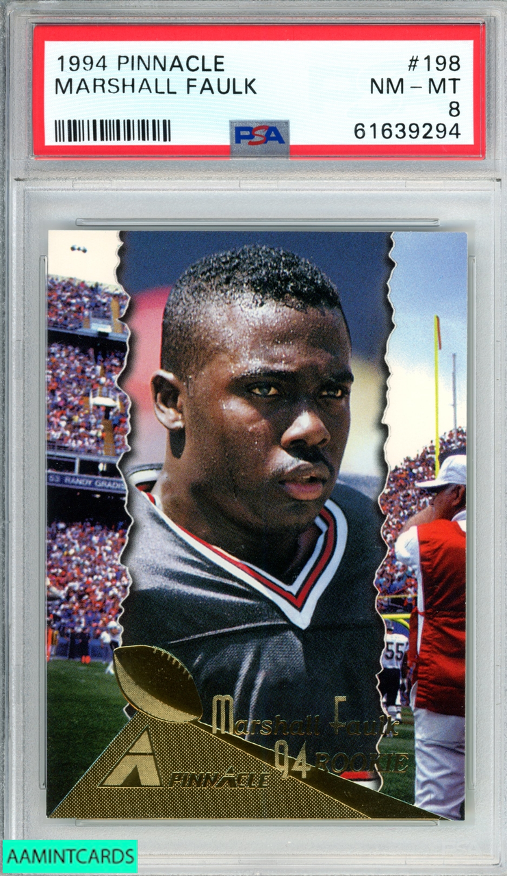 1994 PINNACLE MARSHALL FAULK #198 ROOKIE RC INDIANAPOLIS COLTS HOF