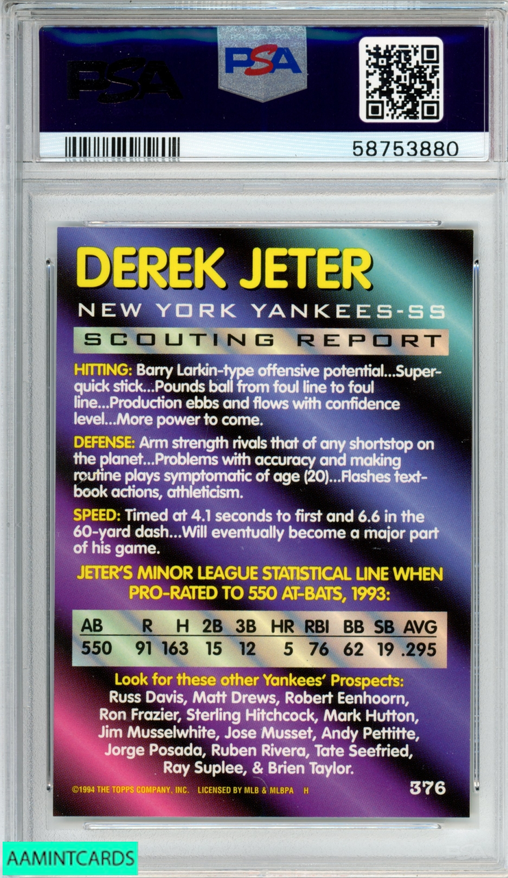 upper deck, Other, Derek Jeter Gold Hologram