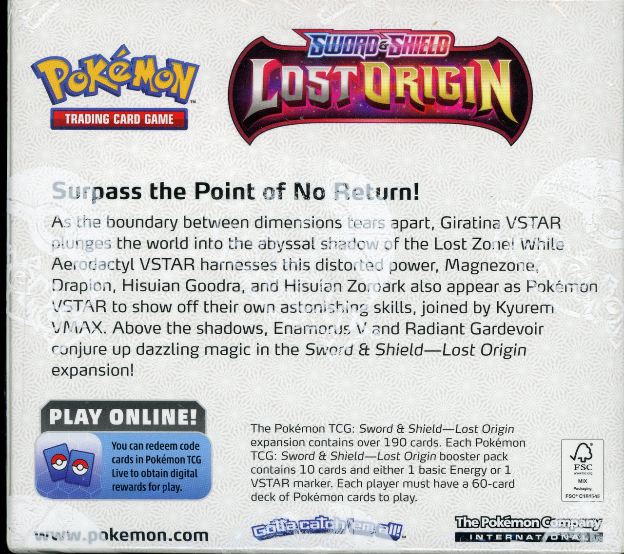 Pokémon TCG: Sword & Shield—Lost Origin Booster, pokemon sword en shield  lost origin 