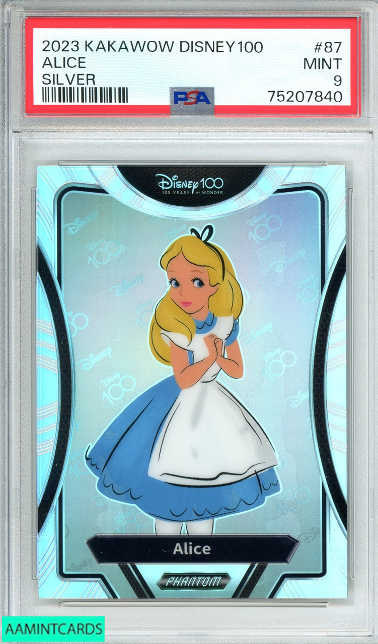 2023 KAKAWOW DISNEY100 WONDROUS CHARACTER ALICE #87 SILVER HOLO 