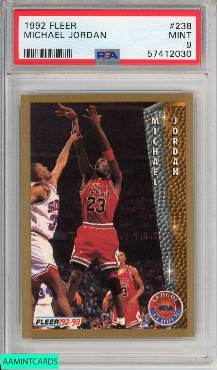 1992 FLEER MICHAEL JORDAN #238 HOF CHICAGO BULLS PSA 9 MINT