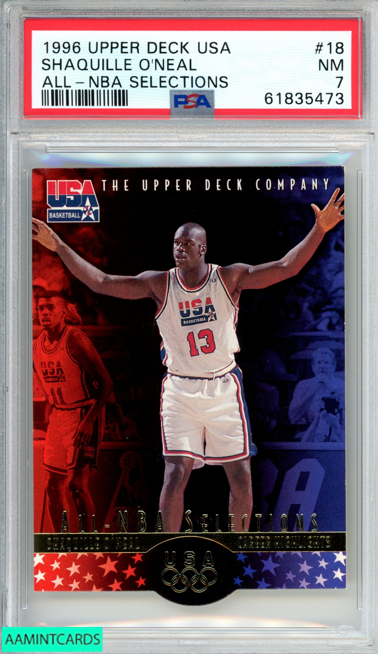 1996 UPPER DECK USA BASKETBALL SHAQUILLE ONEAL #18 ALL-NBA