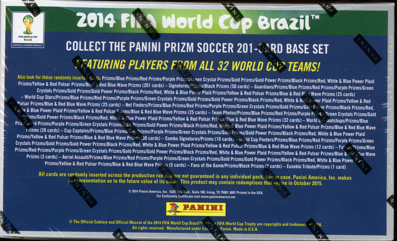 2022 Panini Prizm World Cup Soccer Hobby 12 Box Case