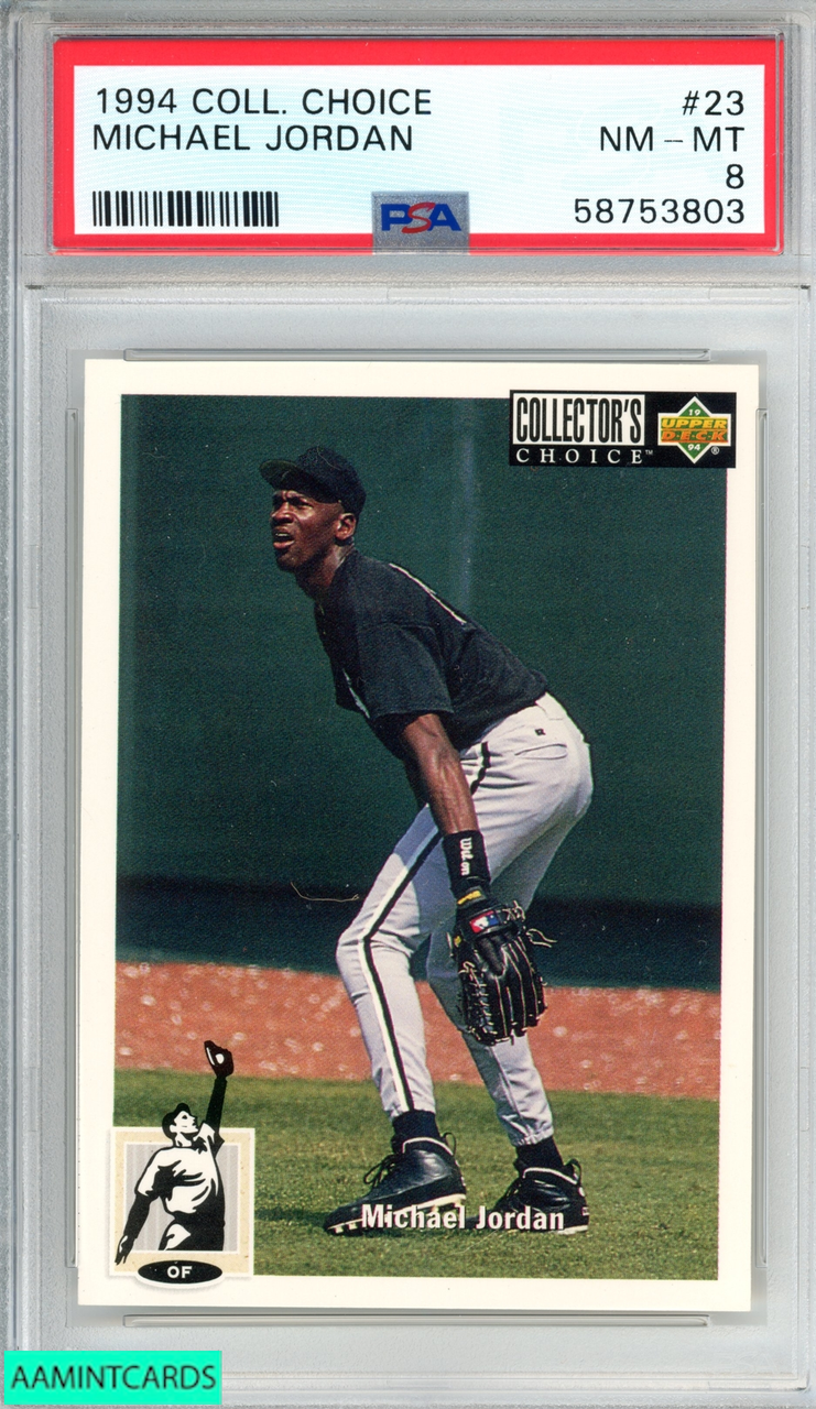 1994 COLLECTORS CHOICE MICHAEL JORDAN #23 BULLS HOF PSA 8 NM-MT
