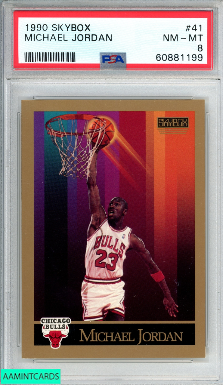 1990 SKYBOX MICHAEL JORDAN #41 CHICAGO BULLS HOF PSA 8 NM-MT