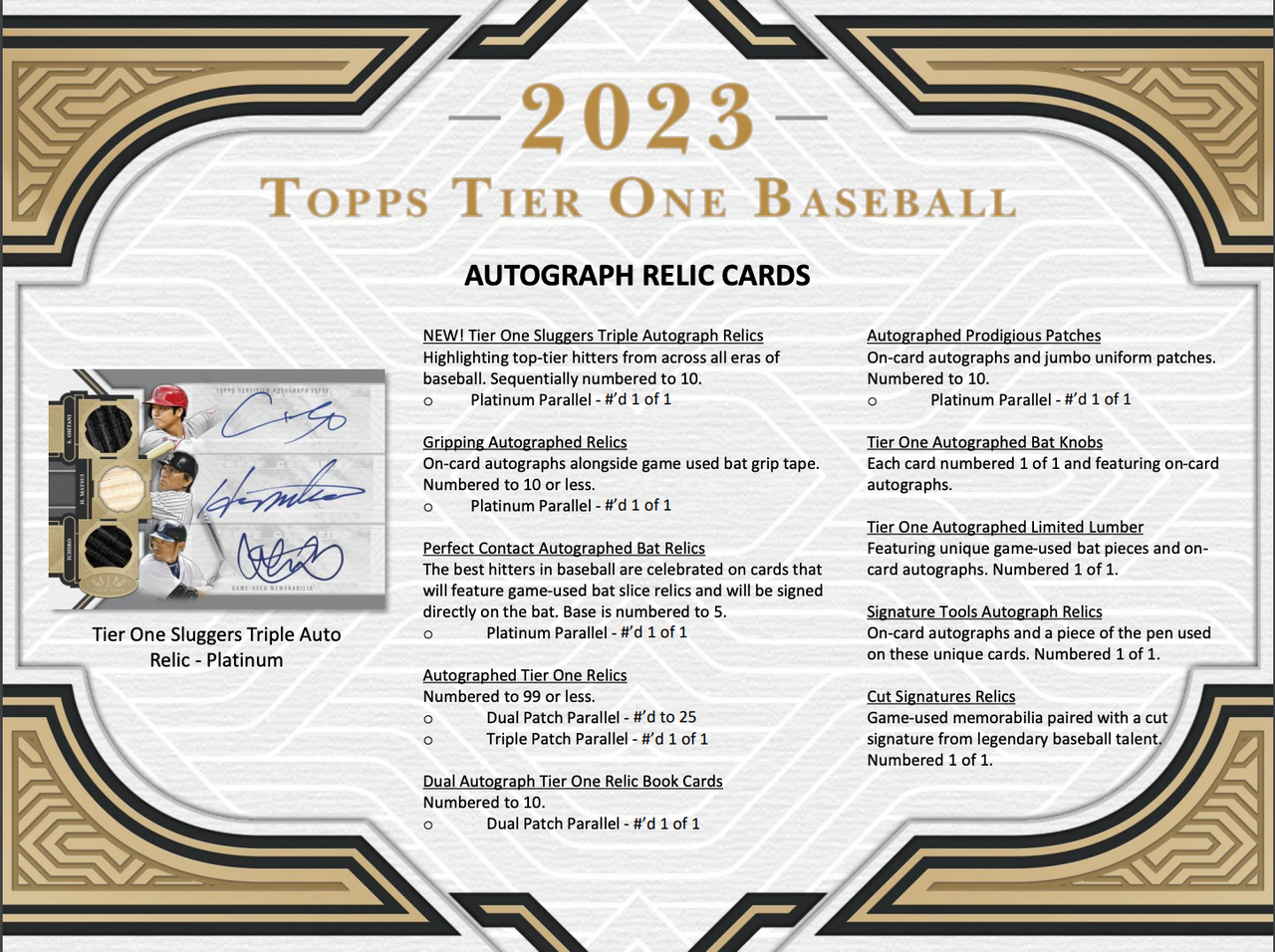 2023 Topps Tier One Baseball Hobby Box