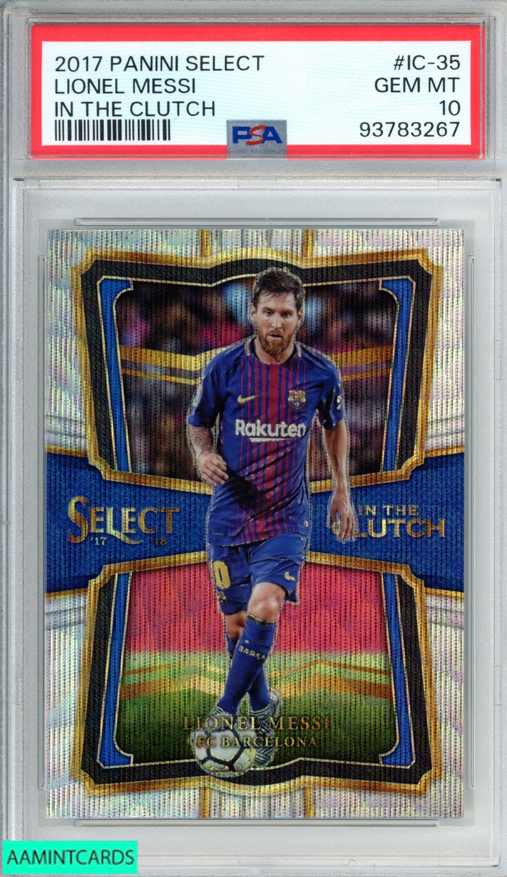 2017 PANINI SELECT IN THE CLUTCH LIONEL MESSI #IC-35 FC