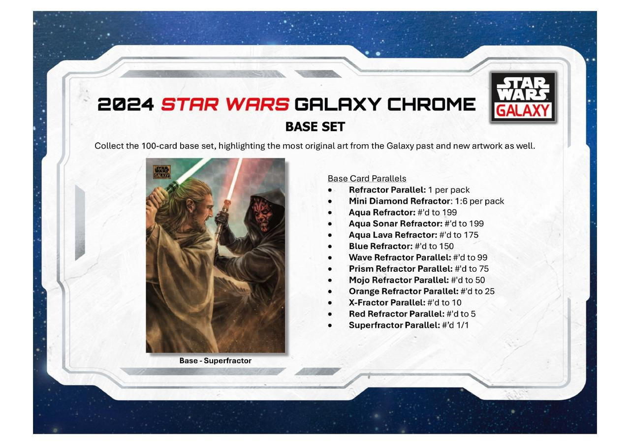 2024 Topps Star Wars Chrome Galaxy Hobby Case