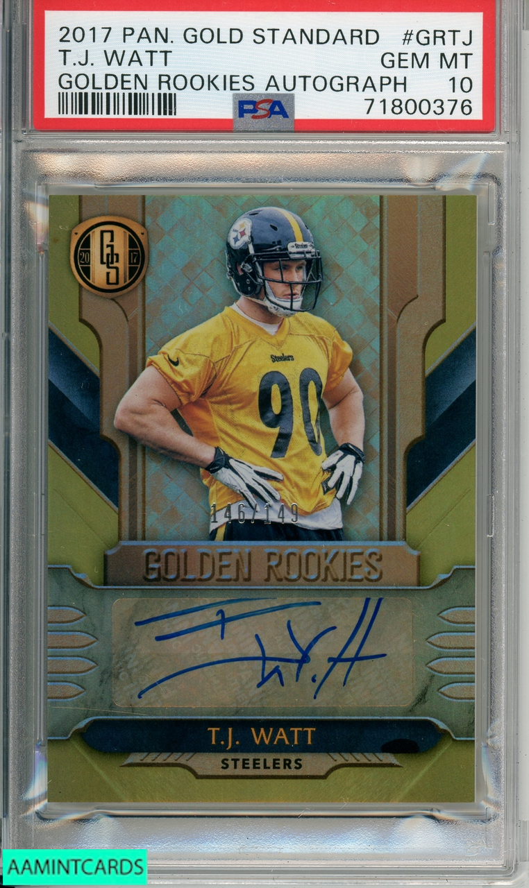 2017 PANINI GOLD STANDARD GOLDEN ROOKIES AUTOGRAPH T J WATT #GRTJ