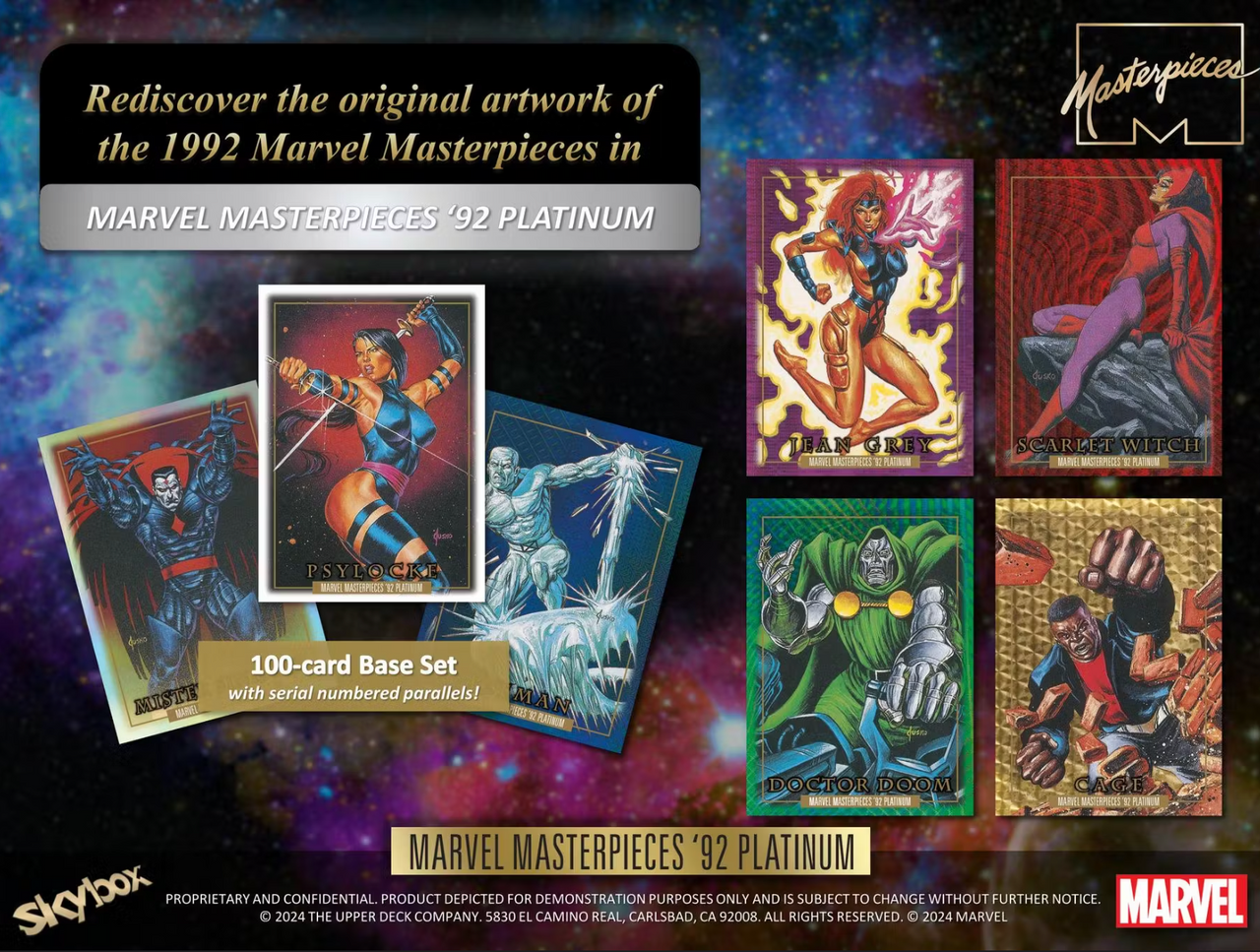 2024 Upper Deck Marvel Masterpieces '92 Platinum Case