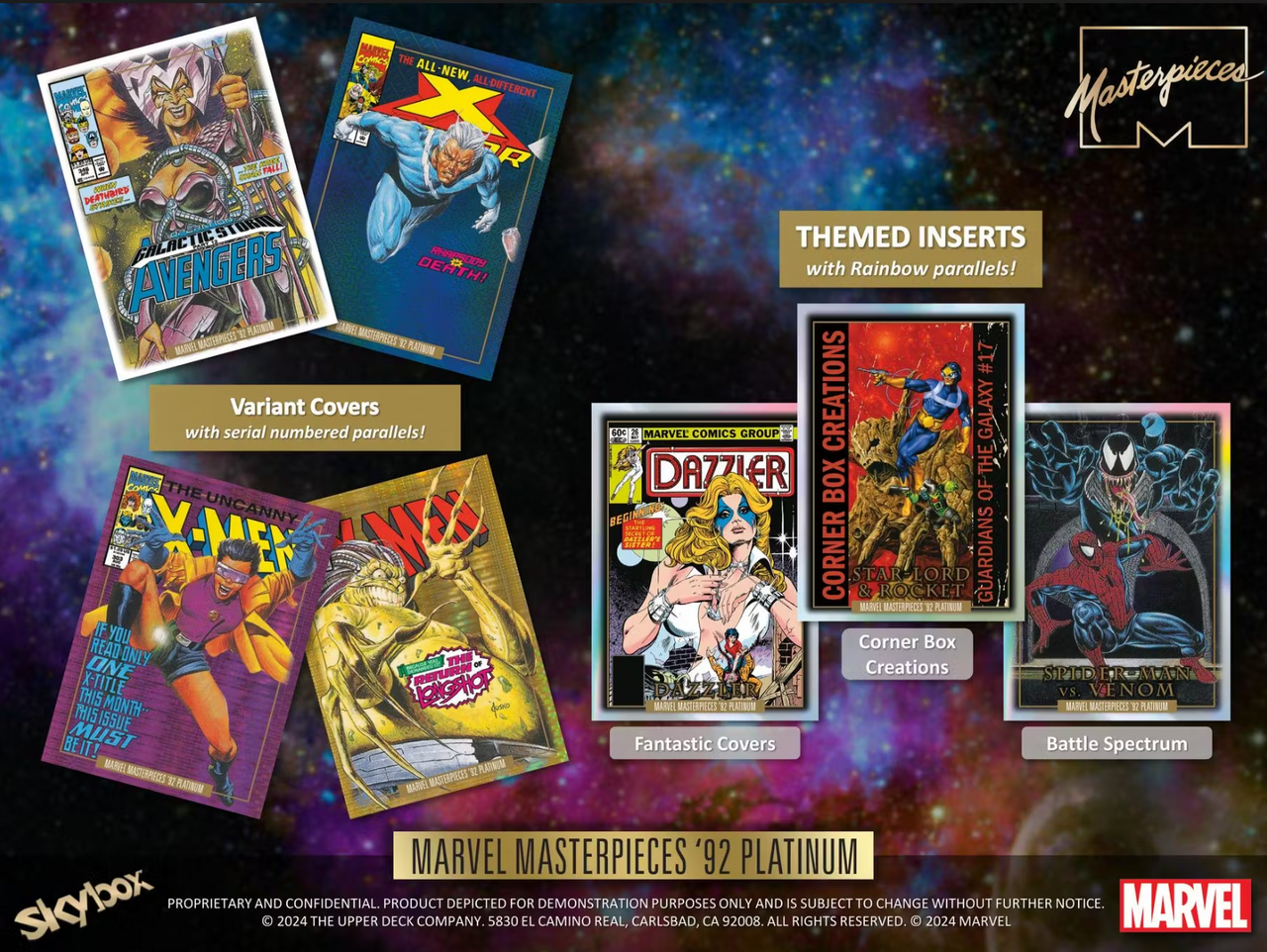 2024 Upper Deck Marvel Masterpieces '92 Platinum Box