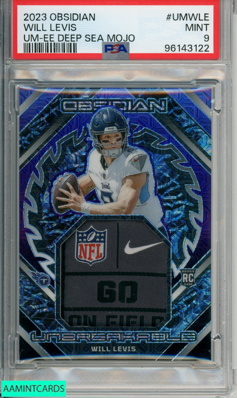 Panini Obsidian Zion rc Purple75シリ 2023 PANINI OBSIDIAN UNBREAKABLE MEM WILL LEVIS #UMWLE DEEP SEA
