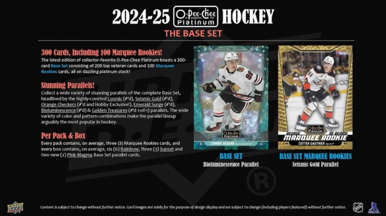2024/25 Upper Deck O-Pee-Chee Platinum Hockey Hobby Box