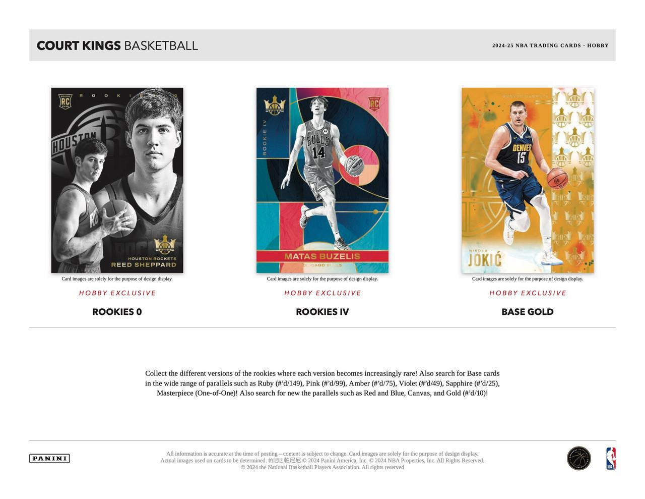 2024/25 Panini Court Kings Basketball Hobby Box