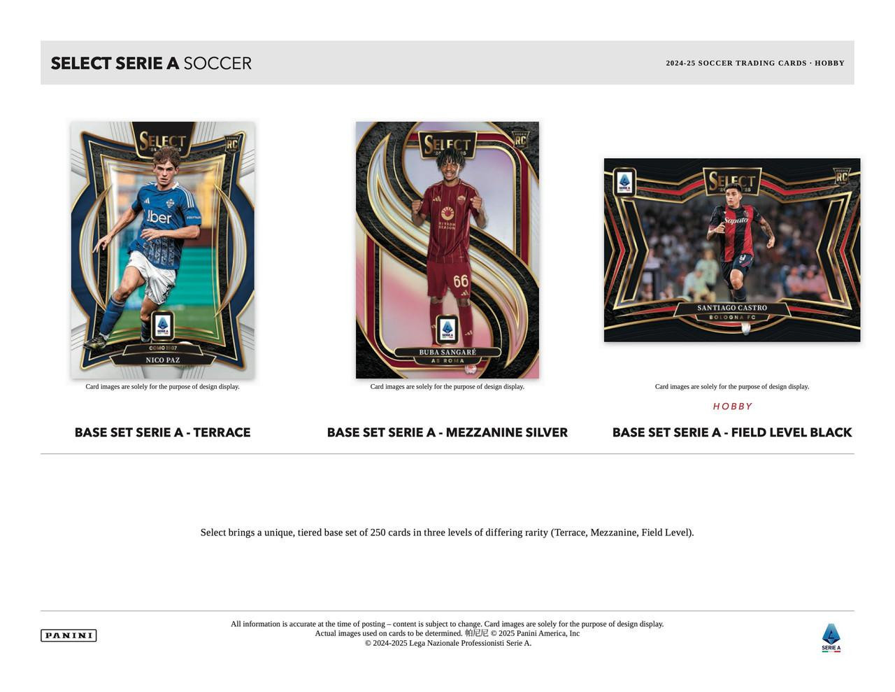 2024/25 Panini Select Serie A Soccer Hobby Box