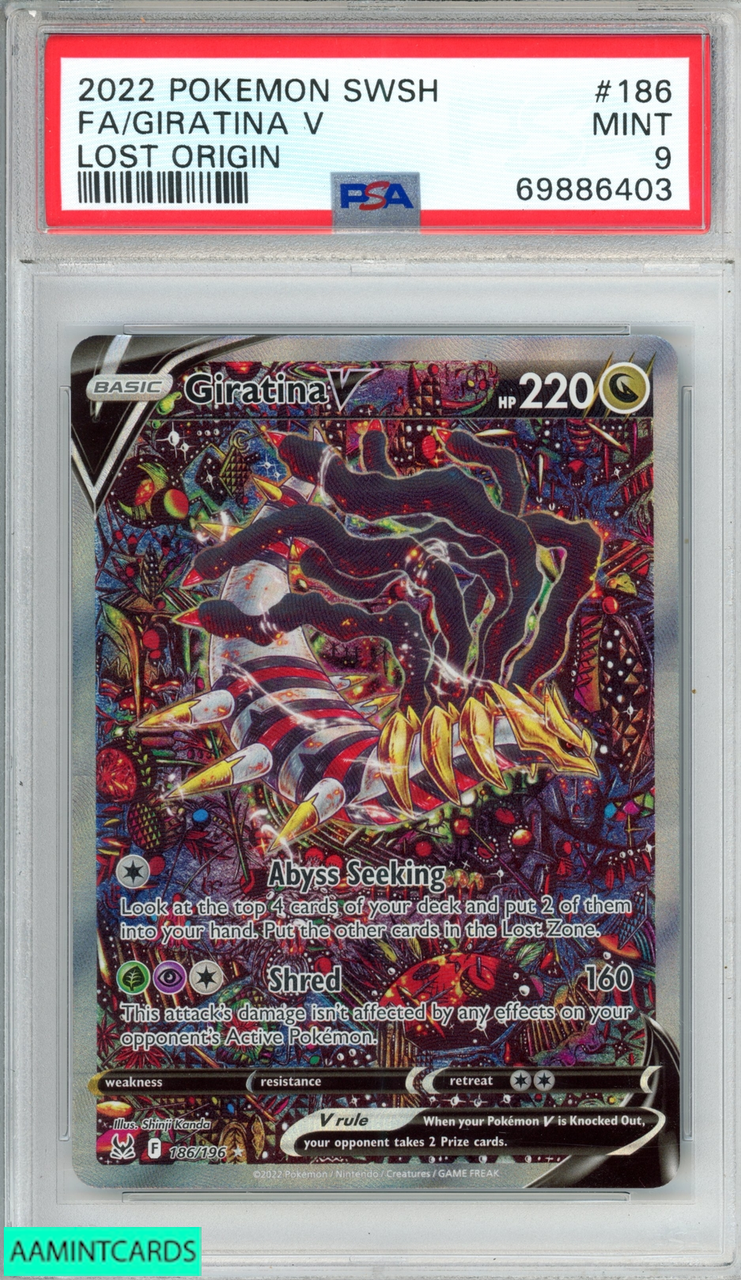 2022 POKEMON SWORD AND SHIELD LOST ORIGIN FA GIRATINA V #186