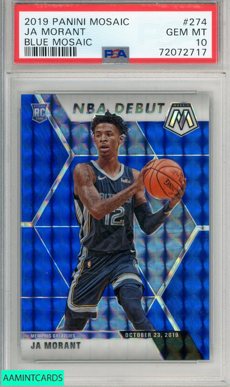 Pokemon Psa 10 JA MORANT 2019 Panini Mosaic #219 Rookie RC