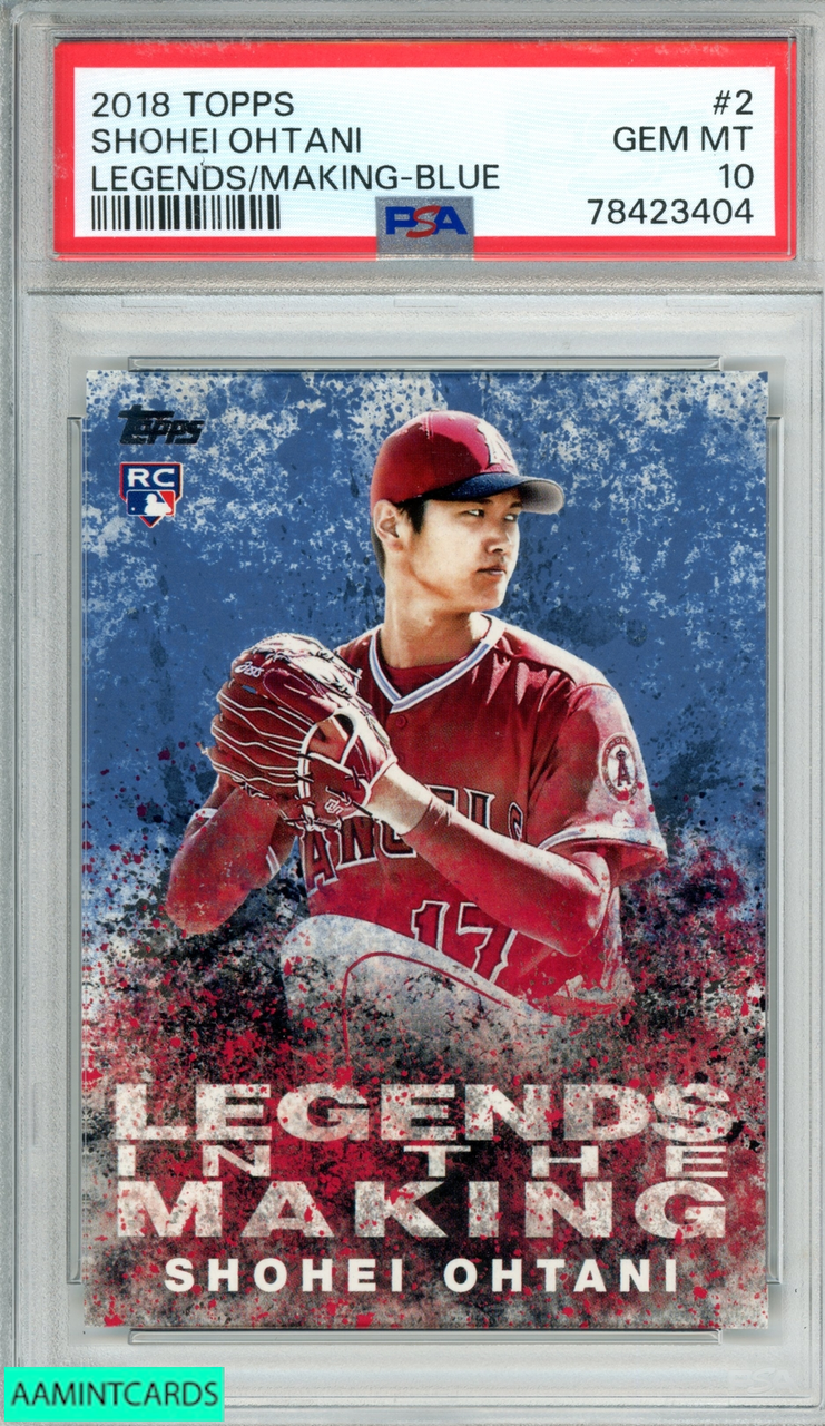 2018 TOPPS LEGENDS IN THE MAKING SHOHEI OHTANI #2 BLUE