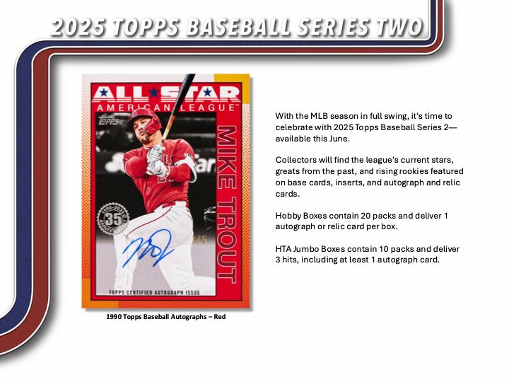 2025 Topps Series 2 Baseball Hobby Box 2025 Topps Series 2 Baseball Hobby Box
