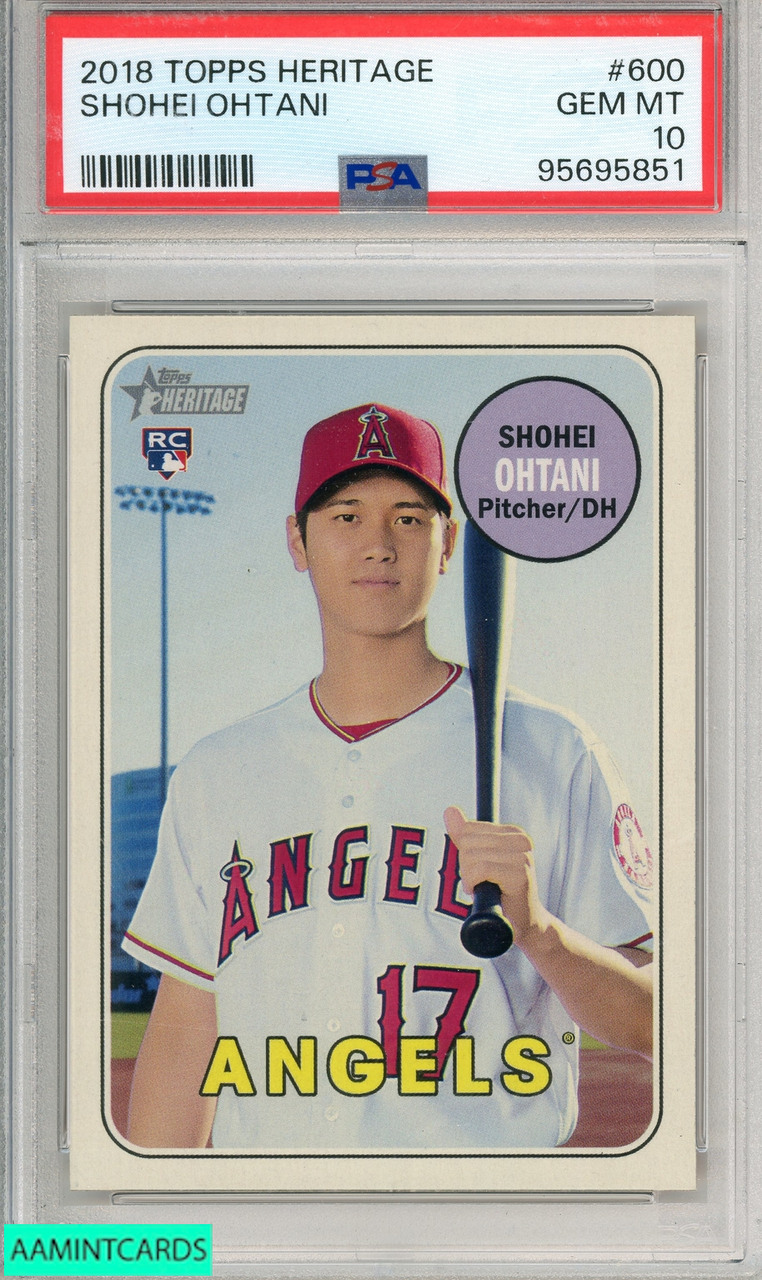 大特価 イラスト HERITAGE TOPPS 2018 SHOHEI RC MT GEM 10 PSA #600 OHTANI その他