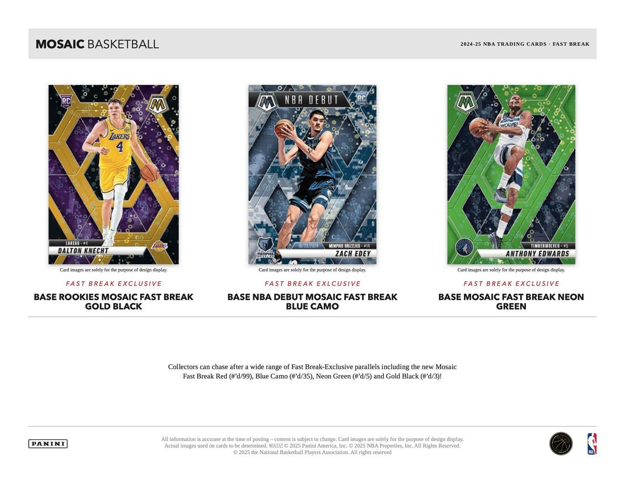 NBAカード　Mosaic Fast Break Multi Box 2箱セット NBAカード Mosaic Fast Break Multi Box 2箱セット