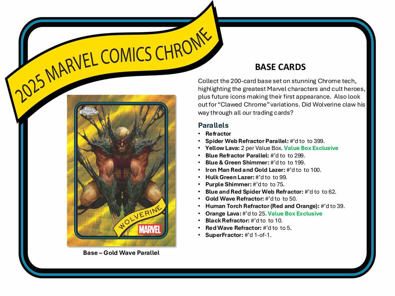 2025 Topps Marvel Chrome Blaster Box