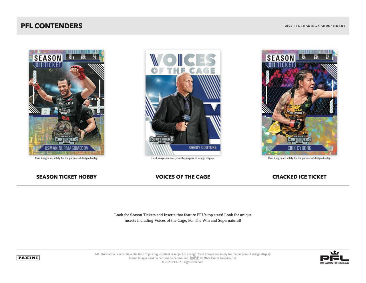 2025 Panini Contenders PFL Hobby Box