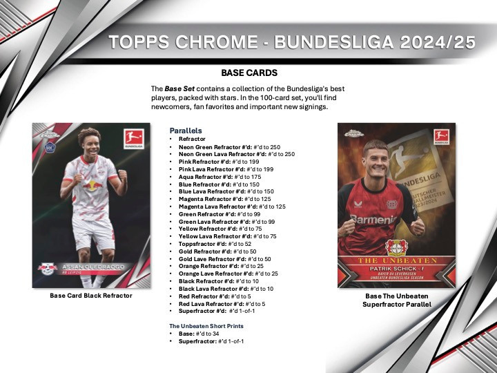 2024/25 Topps Chrome Bundesliga Soccer Hobby Box