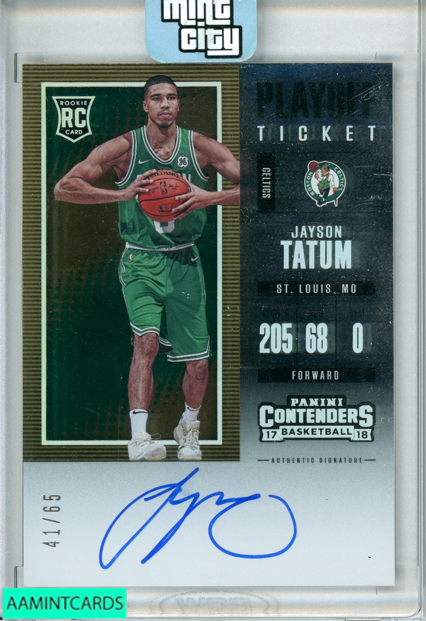 2017-18 PANINI CONTENDERS PLAYOFF TICKET JAYSON TATUM #103