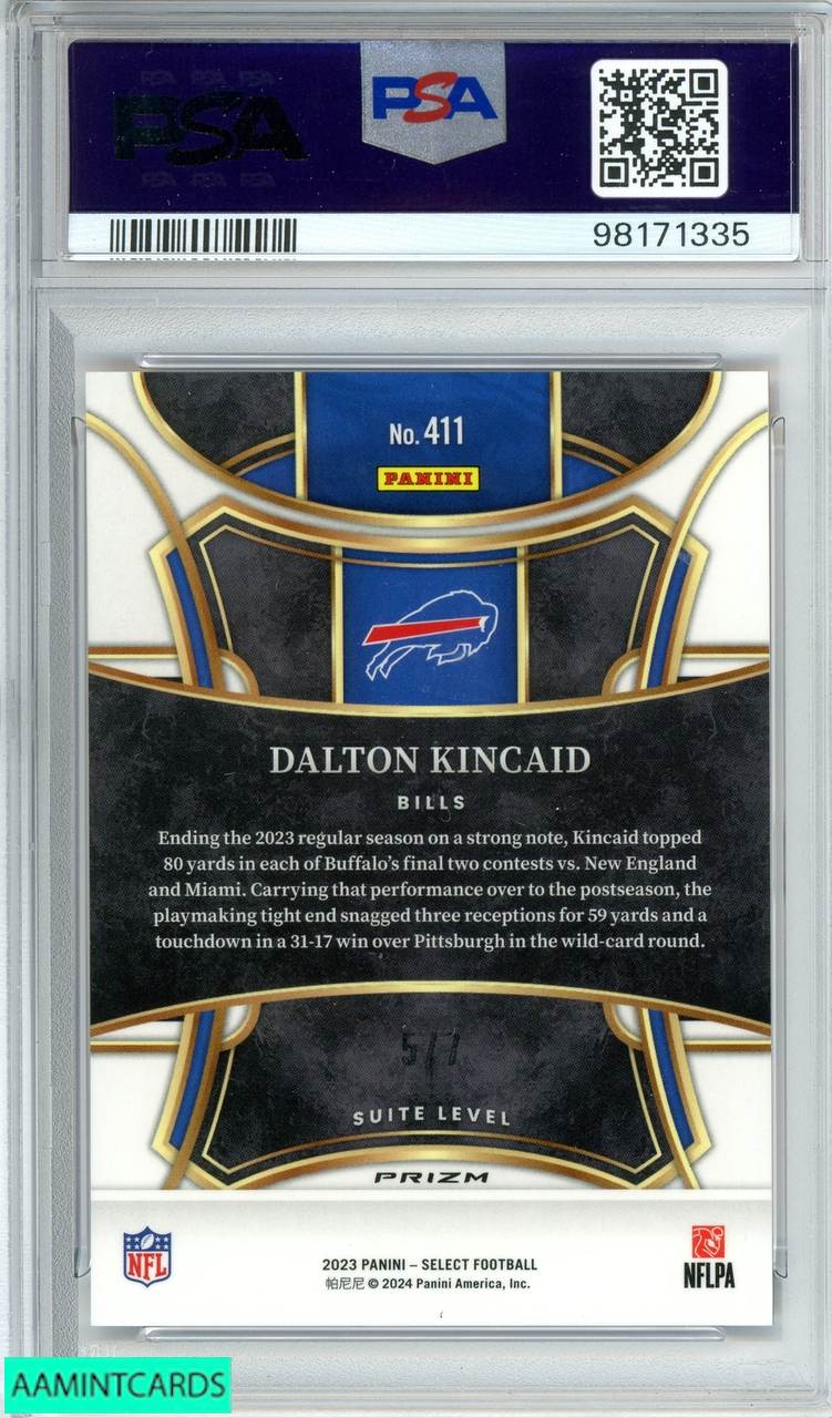 2023 PANINI SELECT DALTON KINCAID #411 NEON ORNGE PULSAR RC