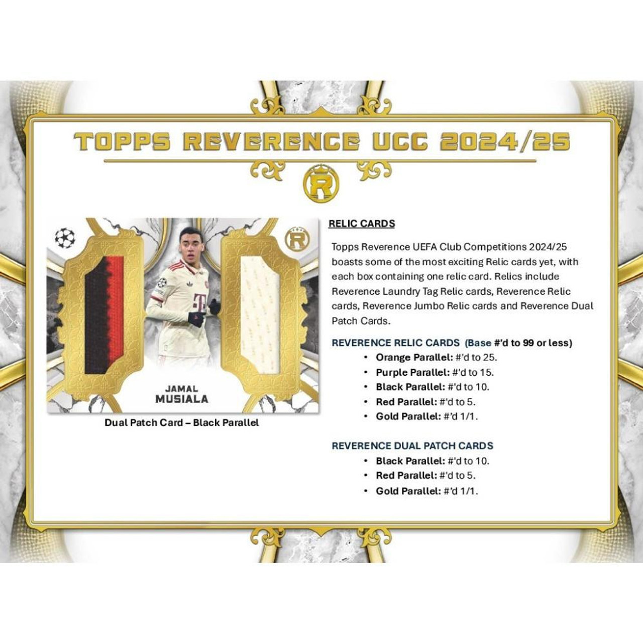 2024/25 Topps UEFA Club Competitions Reverence Soccer Hobby Box