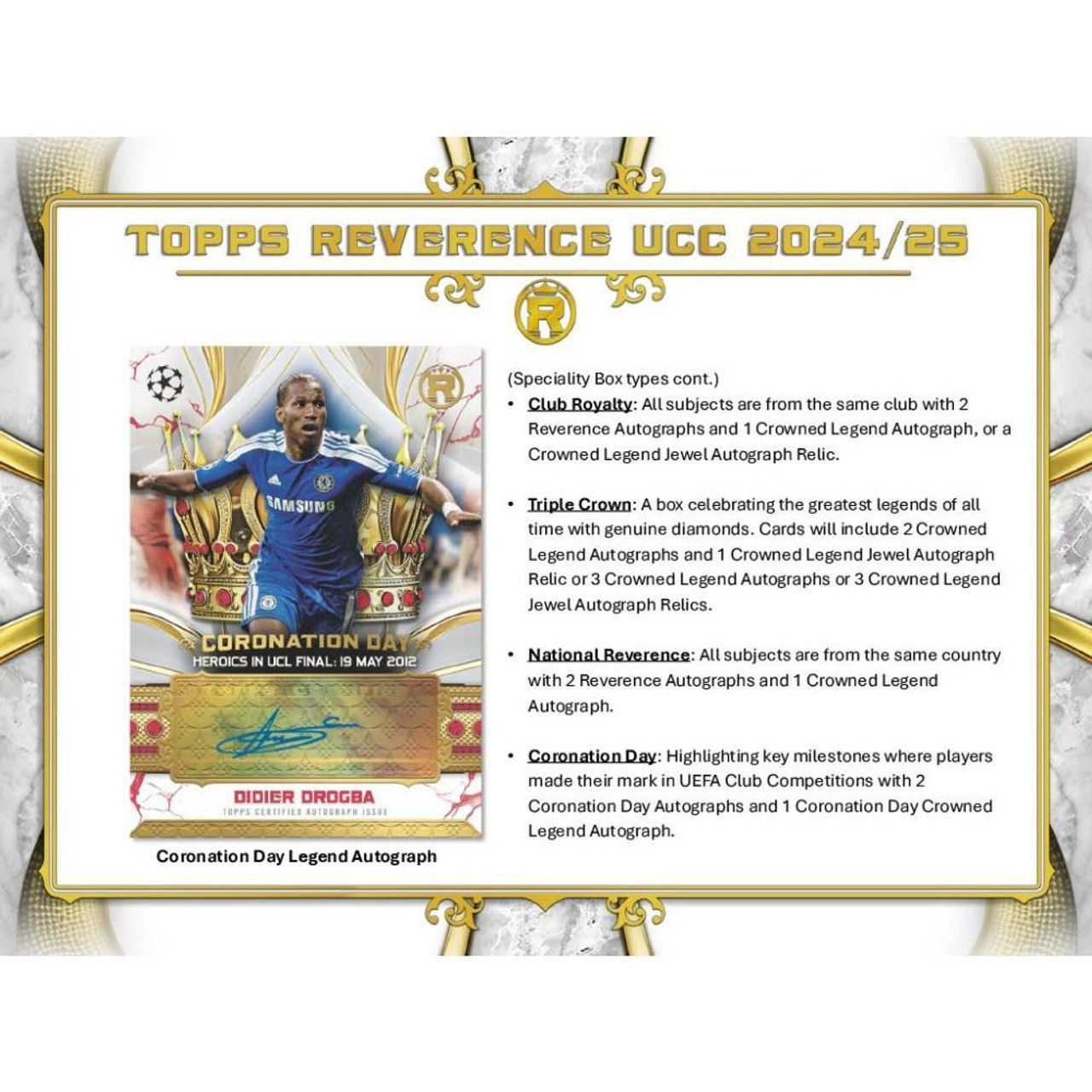 2024/25 Topps UEFA Club Competitions Reverence Soccer Hobby Box