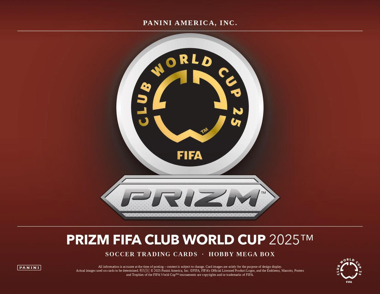 2025 Panini Prizm FIFA Club World Cup Soccer Hobby Mega Box