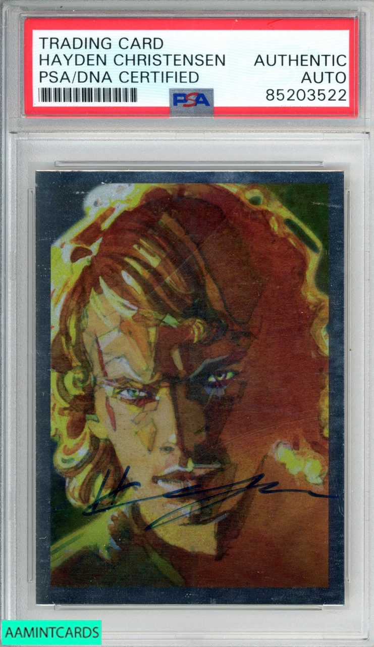 2012 TOPPS STAR WARS GALAXY FOIL HAYDEN CHRISTENSEN AUTOGRAPH PSA