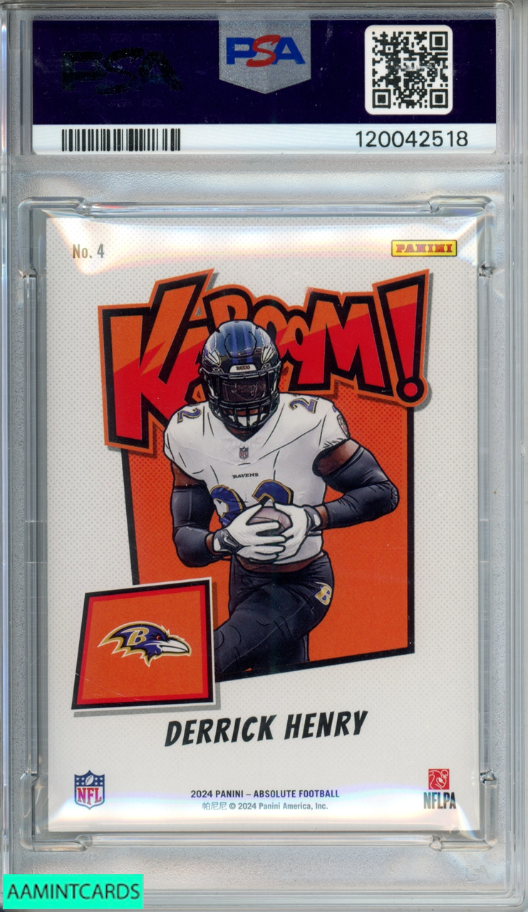 2024 PANINI ABSOLUTE KABOOM! HORIZONTAL DERRICK HENRY #4 RAVENS
