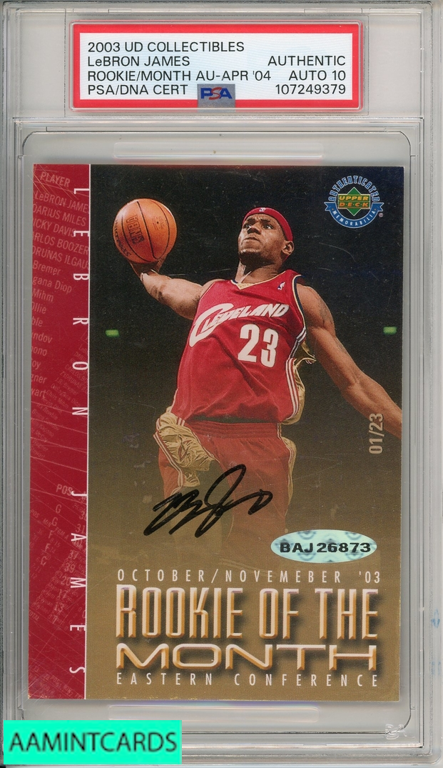 lebron james rookie autograph