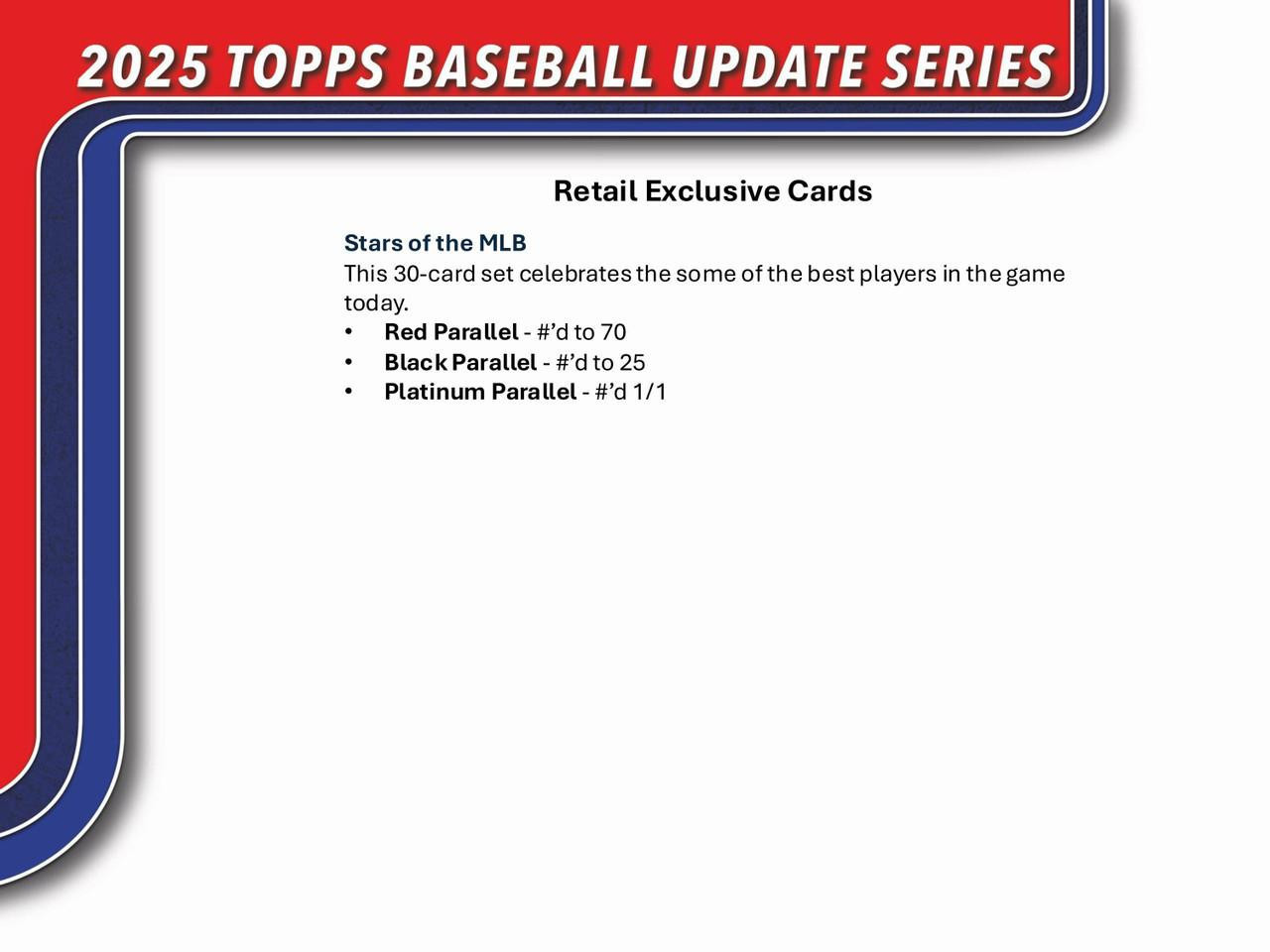 2025 Topps Update Series Baseball Blaster Box 2025 Topps Update Series Baseball Blaster Box