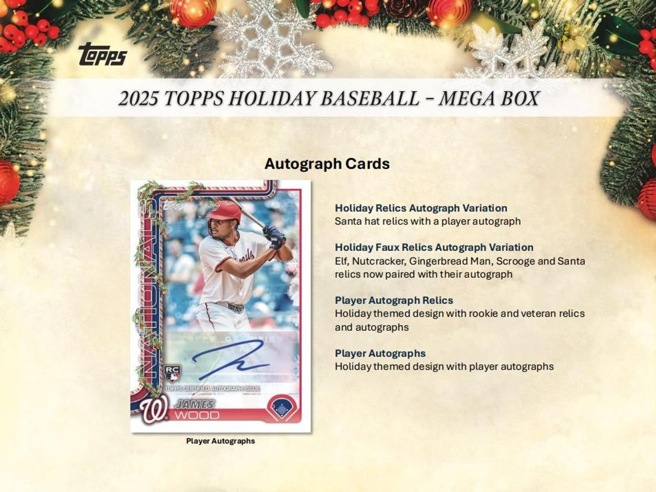【topps完売品】Topps 2025 Holiday Mega 10箱 2025 Topps Holiday Baseball Mega Box
