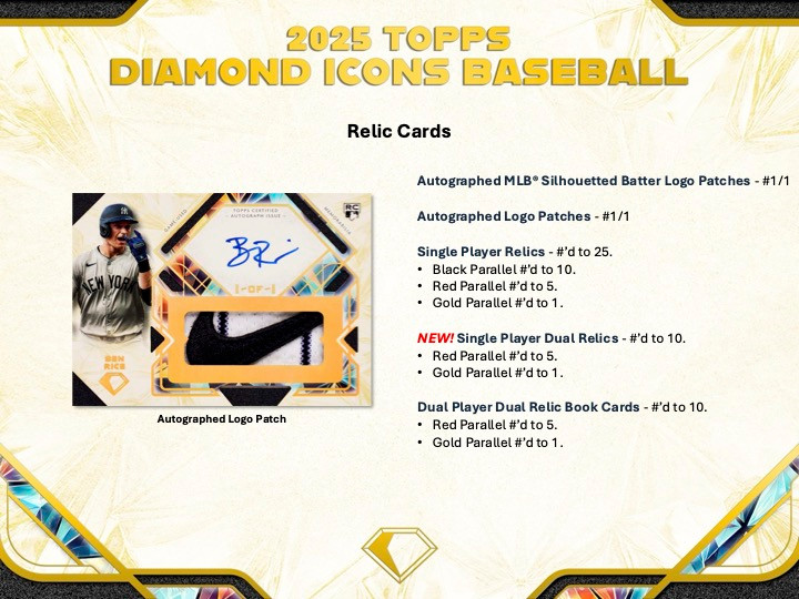 2025 Topps Diamond Icons Baseball Hobby Case