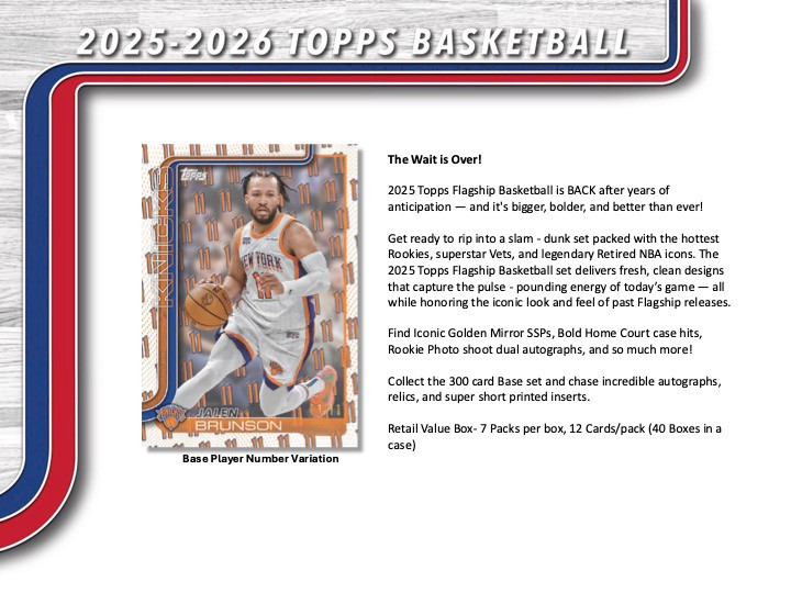 2025/26 Topps Basketball Blaster Case