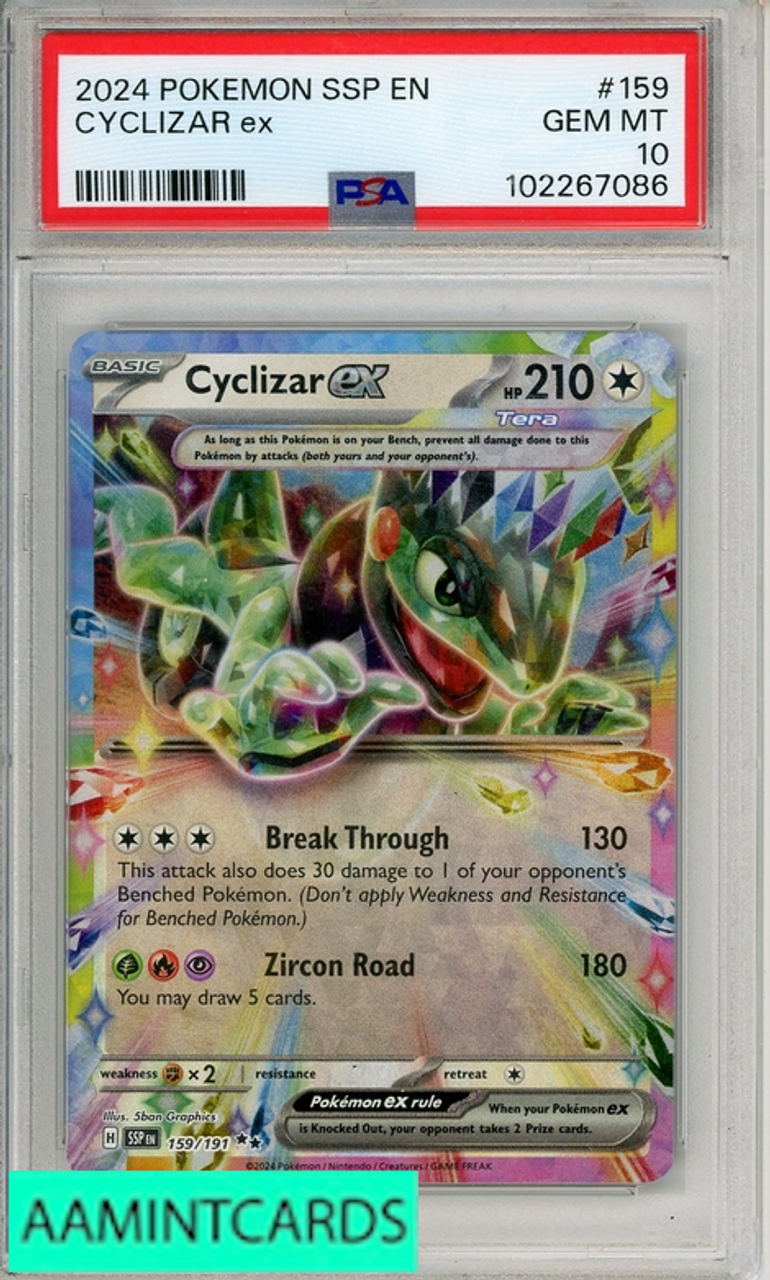 2024 POKEMON SSP EN-SURGING SPARKS CYCLIZAR EX #159 PSA 10